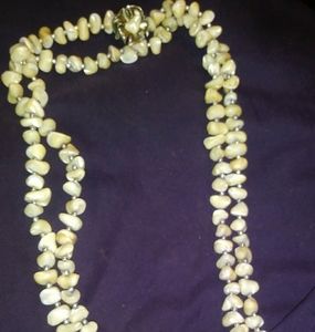 Very old Japanese rock necklace